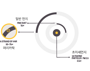 미세먼지 크기 비교
